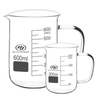 50~2000ml Glass Beaker Mug Cup With Handle 3.3 Borosilicate Glass Lab Glassware Clear And Thick Wall 