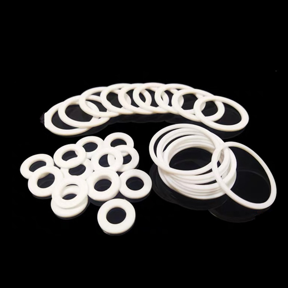 White High Temperature PTFE Gasket Heat Oil Resistant Seal Flat PTFE Gasket 