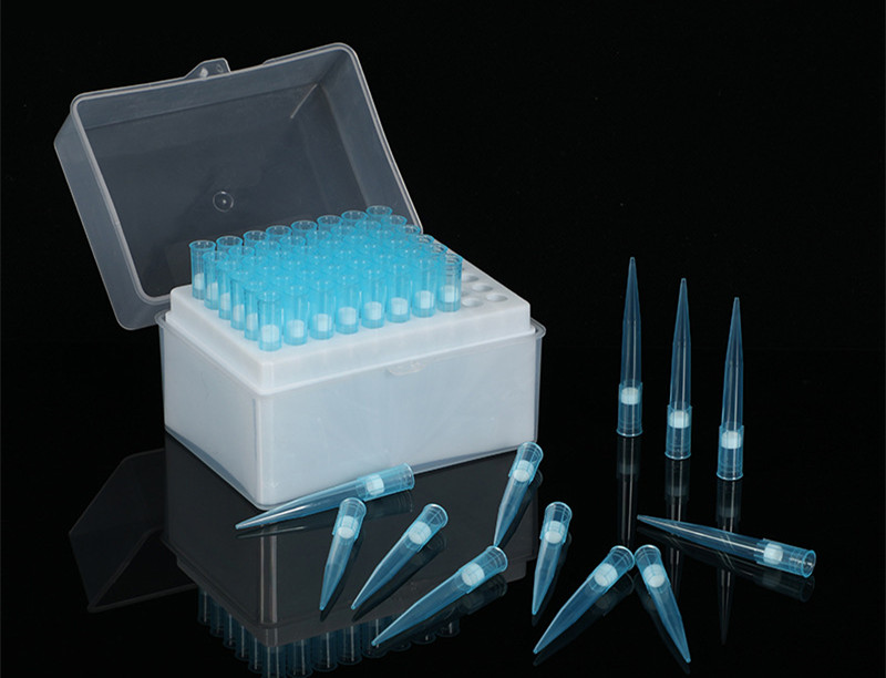 1000ul 1250ul Racked Lab Filter Sterilized Pipette Tips